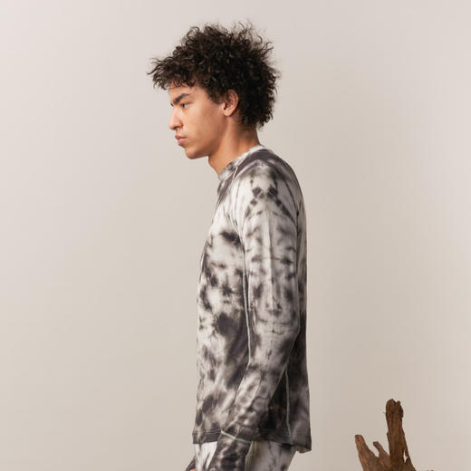 羊毛打底衫保暖轻量吸汗扎染长袖上衣冬男款UPPERVOID二普纬度 商品图2