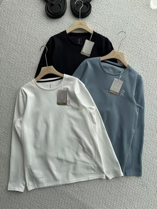 D112563男士背后超大印花加绒磨毛保暖长袖tee打底衫 商品图0