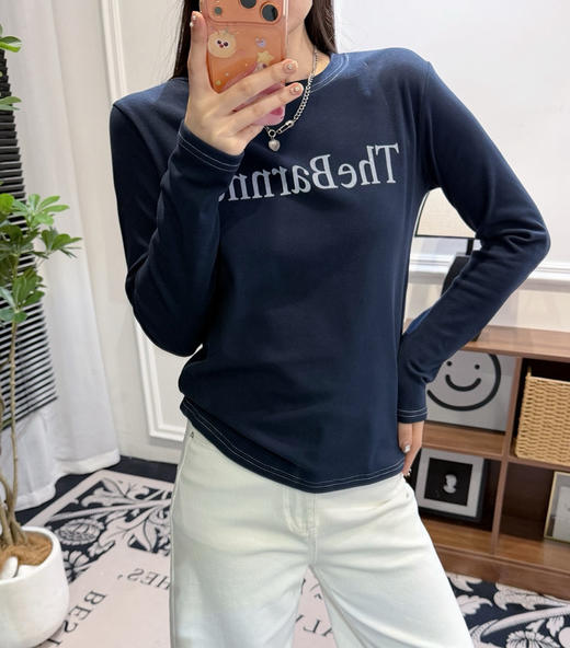 韩国八奶奶字母两款长袖T恤1120 商品图9