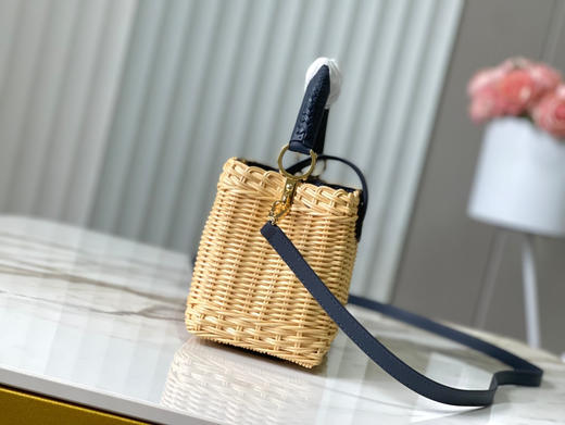 秋冬特惠💰1600 渠道级LV 新品 te级LV 动态芯片 M14366/M48865深蓝编织印花竹篮 商品图1