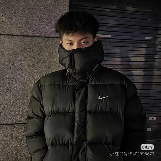 D112541梭织面料防风拒水连帽纯色羽绒服夹克 商品图8