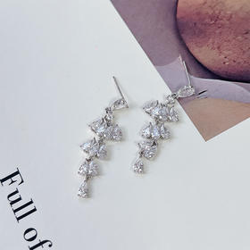 水滴形设计加多层流苏银针耳环-纪念日百货门店同款167443401