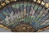 独角鹿西洋古董清代晚期十三行出品彩绘人物故事黑漆描金瑞兽主题竹骨双面折扇 商品缩略图1