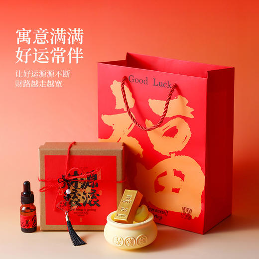 【招财进宝石膏扩香石】家居卧室留香摆件香薰精油礼盒 伴手礼香氛 商品图0