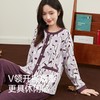 3部顶瓜瓜 摇粒绒开襟圆领瑰蕊繁花女长袖套装 ARW25202 商品缩略图4