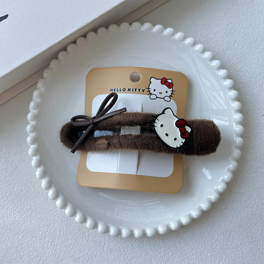 秋冬佩戴蓬松柔软绒绒KT懒人夹-纪念日百货门店同款167749267 商品图1