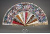 【已售】独角鹿西洋古董清代晚期十三行出品珍贵材质混合扇骨双面绘贴面人物纹折扇 商品缩略图0