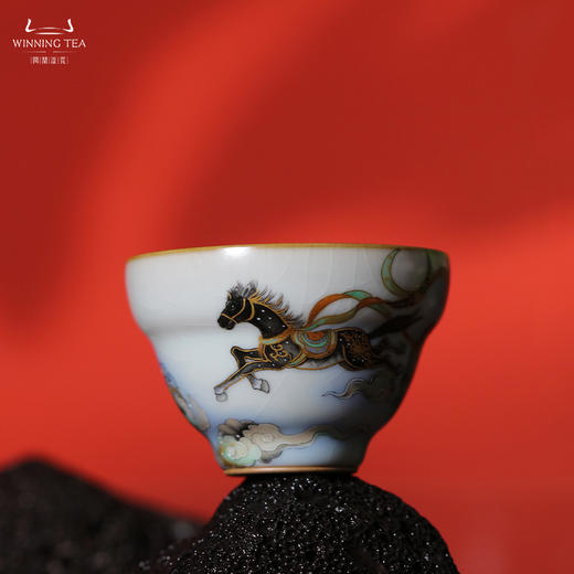 问鼎汝瓷一马当先（月白复刻款精工款木兰杯） 商品图0