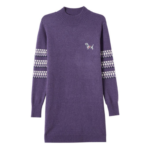 CC配大衣宽松毛衣裙女士中长款秋冬2025新款高级感遮屁股针织打底衫 商品图4