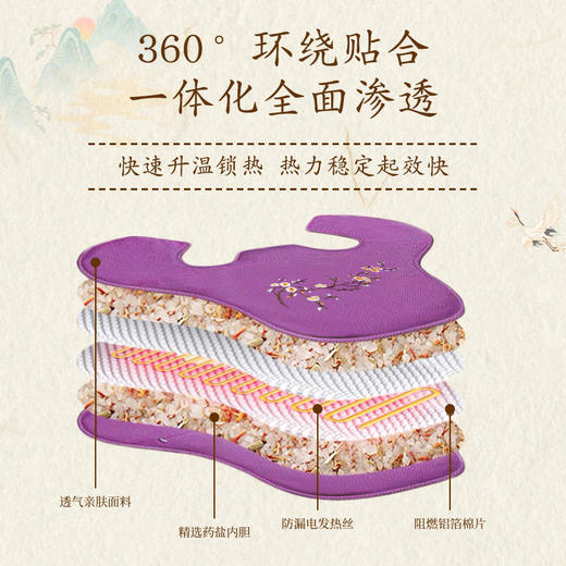 秋冬护理肩颈热敷包十二档智能温控电加热海盐披肩草本海盐护肩热敷袋艾灸加热包小红薯抖音爆款 商品图1