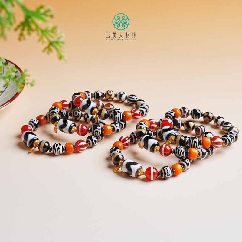 D玛瑙单圈-多宝圆珠手串10#5F1