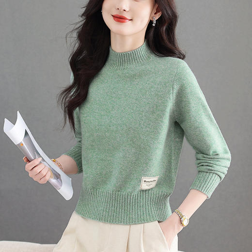 厚款小个子大码女装毛衣，冬季内搭中领上衣CC-MY-1297 商品图2