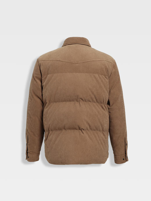 callisto深灰灯芯绒轻工装鹅绒羽绒服 商品图6