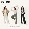 YOTTOY新款美利奴羊毛修身长袖天丝上衣女普拉提瑜伽服训练健身服打底 商品缩略图4