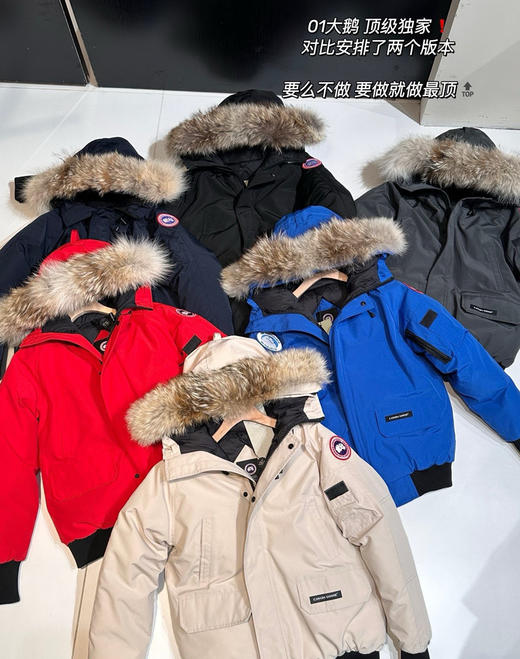 大鹅𝐂𝐡𝐢𝐥𝐥𝐢𝐰𝐚𝐤𝐞派克羽绒服飞行夹克羽绒服112402 商品图0