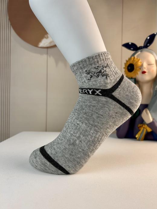 D112577一包十双装精梳棉耐磨耐穿男女同款低帮短袜 商品图5
