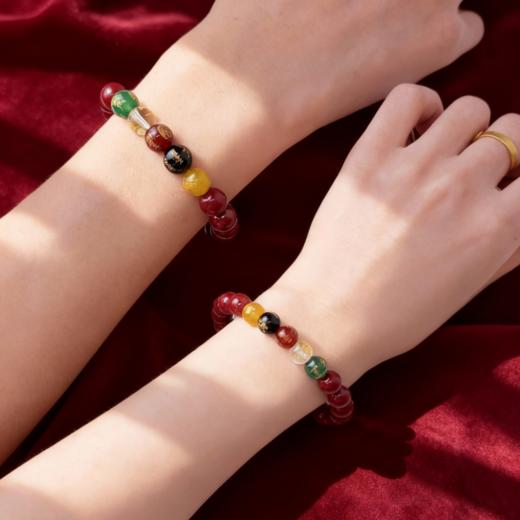 热卖！顺吉发！灵珠 朱砂手串 颗颗饱满 手感细腻光滑 多款可选 商品图1