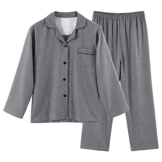 【全棉法兰绒家居服】全棉情侣家居服套装千鸟格法兰绒家居服男士女士睡衣 商品图1
