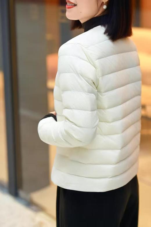 【冬季女装 】（预售3-8天发货）叠穿内搭外穿95白鹅绒服圆领轻薄羽绒服内胆女短款外套秋 商品图4