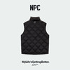 NPC潮牌90%白鸭绒30D细密纤维老花立领菱形羽绒马甲保暖NP5AWT02 商品缩略图1