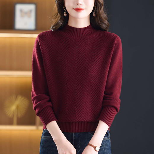 CC半高领毛衣女士秋冬季2025新款高级感洋气内搭上衣针织打底衫 商品图1