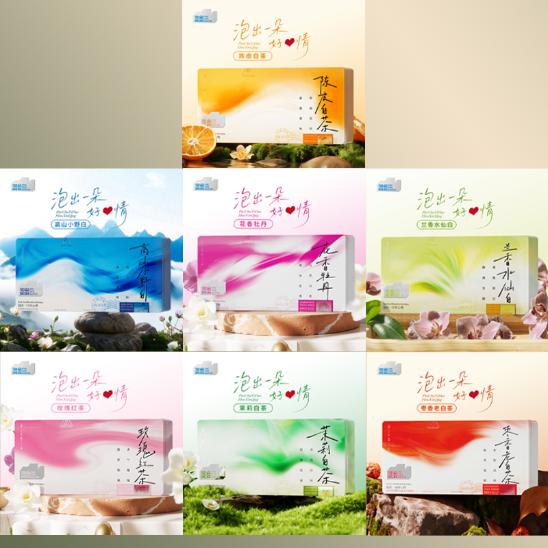 泡朵茶叶礼盒装便携袋装组合茶香四溢送礼佳品组合款7种口味