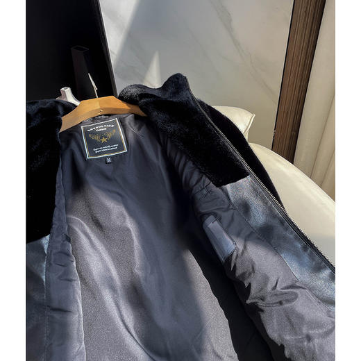 WS 927562【数量不多】媲美真水貂男装仿貂绒皮草夹克立翻领 商品图3