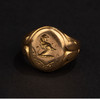 独角鹿西洋古董1870-1880年英国出品18K黄金雕刻雄狮主题印章戒指 商品缩略图0