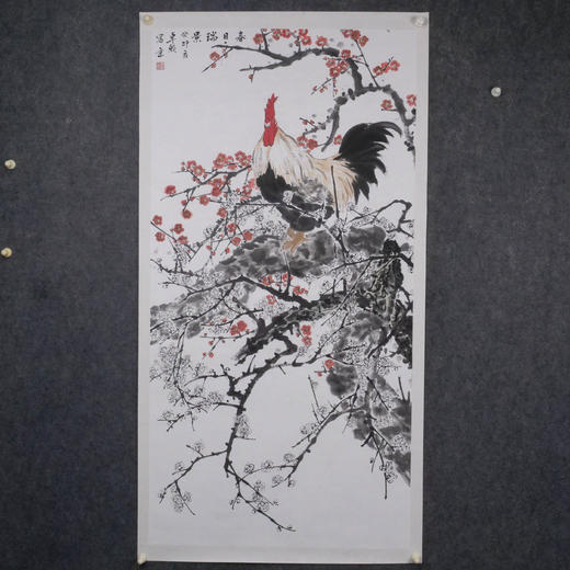 卓愿《春日瑞景》70x138CM 手绘纸本宣纸国画作品 商品图8