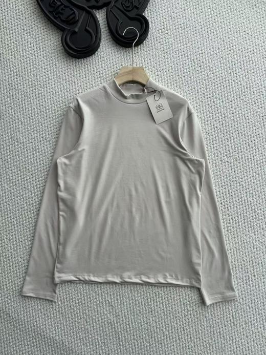 D112501户外休闲衣男士速干运动微拉绒半高领长袖T恤 商品图9