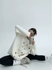 D112565圆领设计不对称多色纽扣学院风针织外套 商品缩略图3