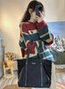 D112567条纹拼色潮流圆领宽松毛衣针织衫 商品缩略图0