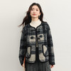【11/26新品】熙世界复古小香风仿羊毛呢短款外套女冬装小个子牛角扣圈圈呢上衣 商品缩略图4