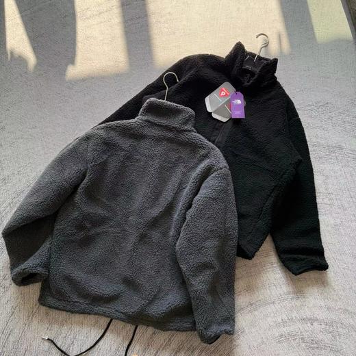 D112550休闲宽松日系简约保暖舒适男女排扣立领夹克外套 商品图2