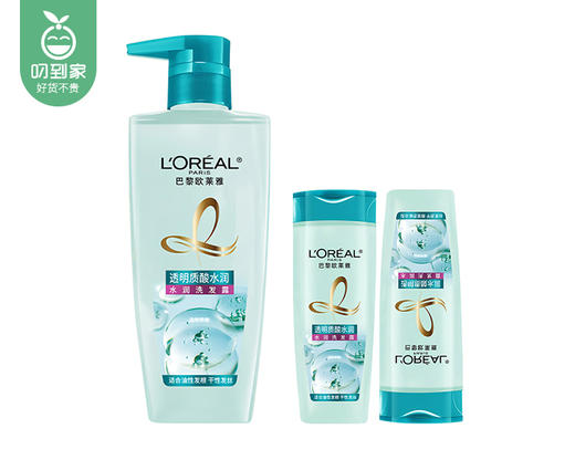 【预售-12月29日配送】巴黎欧莱雅透明质酸水润洗发露1+2组合/1组（700ml*1+100ml*2）限用日期：28年1月 商品图4