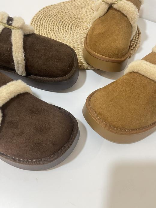 D112511冬新款厚底加绒雪地靴保暖毛毛鞋棉鞋勃肯鞋女 商品图8