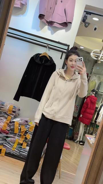 【推荐老客买 自留显瘦显瘦】水淼2025冬爆款梭织帽夹棉帽德绒开衫1439 商品图2