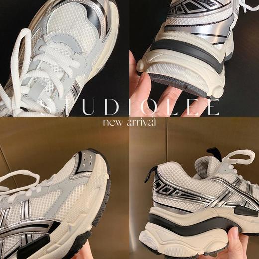 【牛皮版厚底系带休闲增高】运动轻便网红重工老爹鞋女超火 商品图2