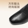 信诺妈妈鞋真皮中跟粗跟单鞋2025秋冬新款软底舒适女鞋一脚蹬皮鞋6C2610-27 商品缩略图2