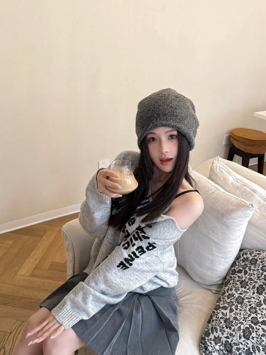 D112513秋冬季氛围感从头开始！女款时尚高级感羊驼毛冷帽 商品图5