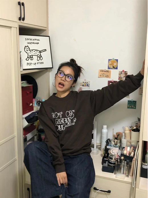 韩订九色一体绒卫衣美式复古调调 商品图6