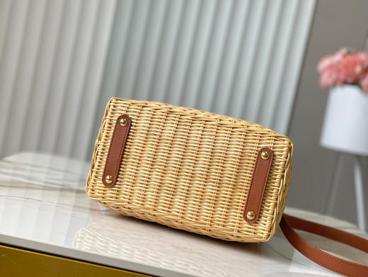 秋冬特惠💰1700 渠道级LV 新品 te级LV 动态芯片 M26025/M48865棕色编织印花竹篮 商品图8