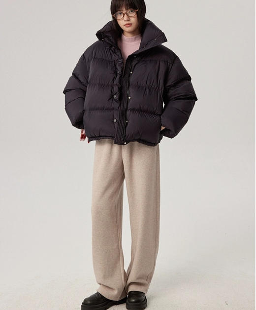 老米优品🎈3-5天！高端系列《加厚加绒直筒小阔腿羊毛裤》550g克重，垂感nice ! 显瘦又高级，松弛有温暖~ K251125A 商品图7