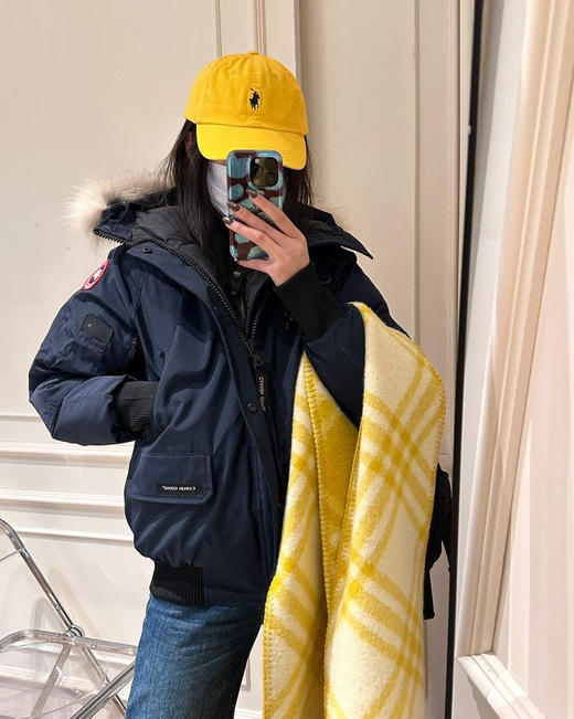 大鹅𝐂𝐡𝐢𝐥𝐥𝐢𝐰𝐚𝐤𝐞派克羽绒服飞行夹克羽绒服112402 商品图8