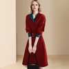 新年战袍红色连衣裙女2025年春季新款欧美时尚优雅气质收腰a字裙 商品缩略图0