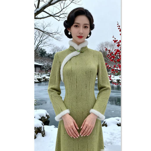 现代时尚改良新中式，年轻少女款日常A版旗袍GX-361846 商品图3