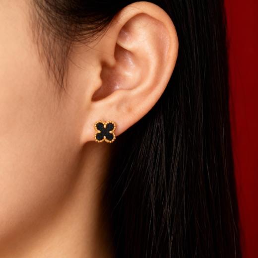 新品首发·专属你的浪漫·天然天然芽庄白奇楠沉水级·包金耳饰 商品图1