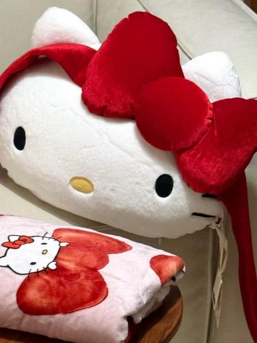 D112537二合一法兰绒抱枕毛毯黑皮豹纹组合毯靠垫 商品图12