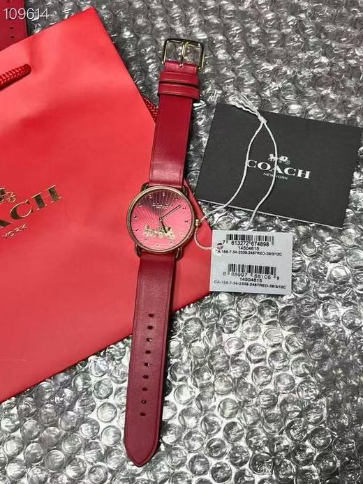 【+9.9元送马年限定款汽车挂件】COACH/蔻驰马年手表时尚气质手表 商品图5