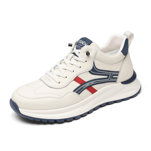 信诺真皮男士休闲鞋棉鞋软底舒适加绒皮鞋时尚小白鞋2025冬季新款N5M063-239D 商品图3